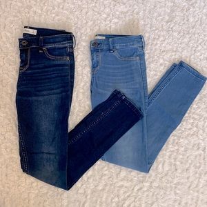 Set of 2 Girls Abercrombie Skinny Jeans